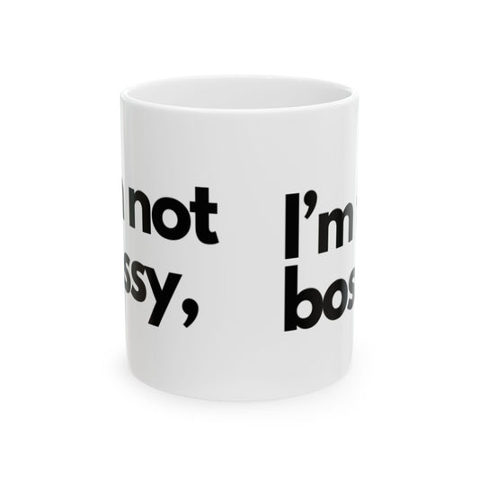 The Boss (Black) Ceramic Mug