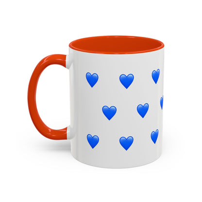 Orange + Blue Hearts Mug (11oz)