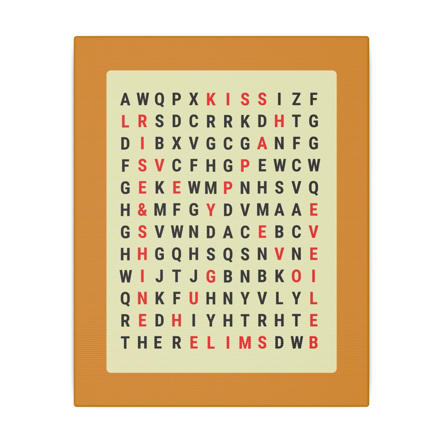 Alphabet Soup Canvas Wall Art