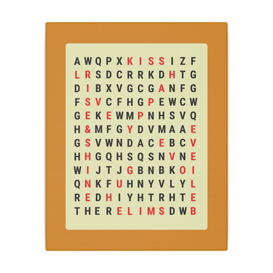 Alphabet Soup Canvas Wall Art