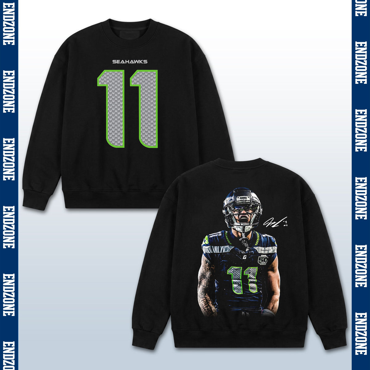 Jaxon Smith-Njigba Seattle Seahawks #11 Yelling Celebration Vintage Graphic Hoodie Sweatshirt T-Shirt, NFL Football Season Apparel, J. Smith-Njigba JSN ECRA OPOY Legend Retro Streetwear Tee, Seattle Football Fan Gift
