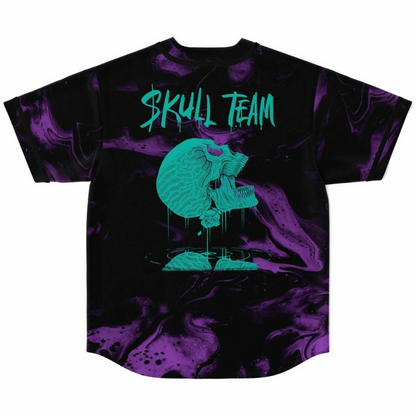 Kai Wachi Skull Team Baseball Jersey, EDM Festival Family Gift, Unisex Breathable Men's Jersey, 420 Lover Graphic Shirt, Gift For Jersey Fan EDM Electronics Music