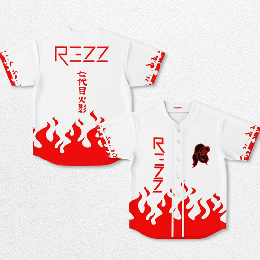 Fourth Hokage Rezz Baseball Jersey EDM Festival Family Gift, Unisex Breathable Men's Jersey, 420 Lover Graphic Shirt, Gift For Jersey Fan EDM Electronics Music