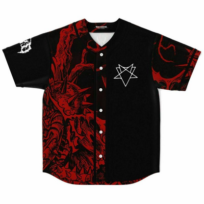 Demon Svdden Death Baseball Jersey EDM Festival Family Gift, Unisex Breathable Men's Jersey, 420 Lover Graphic Shirt, Gift For Jersey Fan EDM Electronics Music