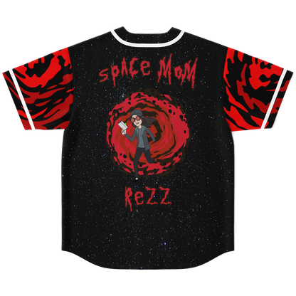 Space Mom Rezz Baseball Jersey EDM Music Shirt, EDM Festival Family Gift, Unisex Breathable Men's Jersey, 420 Lover Graphic Shirt, Gift For Baseball Fan EDM Electronics Music
