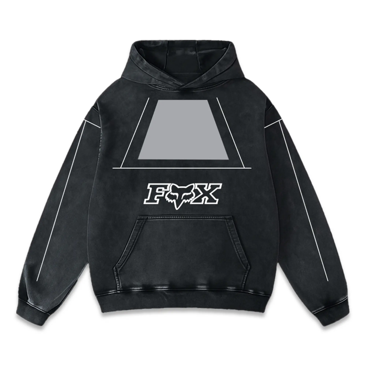 Fox Racing Biker Hoodie Washed Vintage MotoGP Racing Streetwear, Motorcycle Graphic Hoodie Unisex, Designed for Motor Fans, Sportbike Culture, Speed Lovers & Urban Motorbike Style